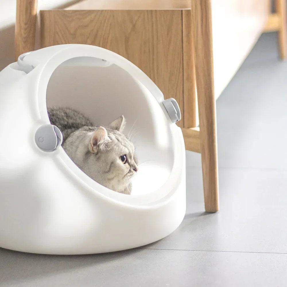 Transparent Astronaut Cat Carrier Bag: Innovative, Breathable, Double Door Design  ourlum.com   