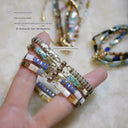 Add Several Miyuki Miyuki Tila Imitating Stone Colorful Bracelet