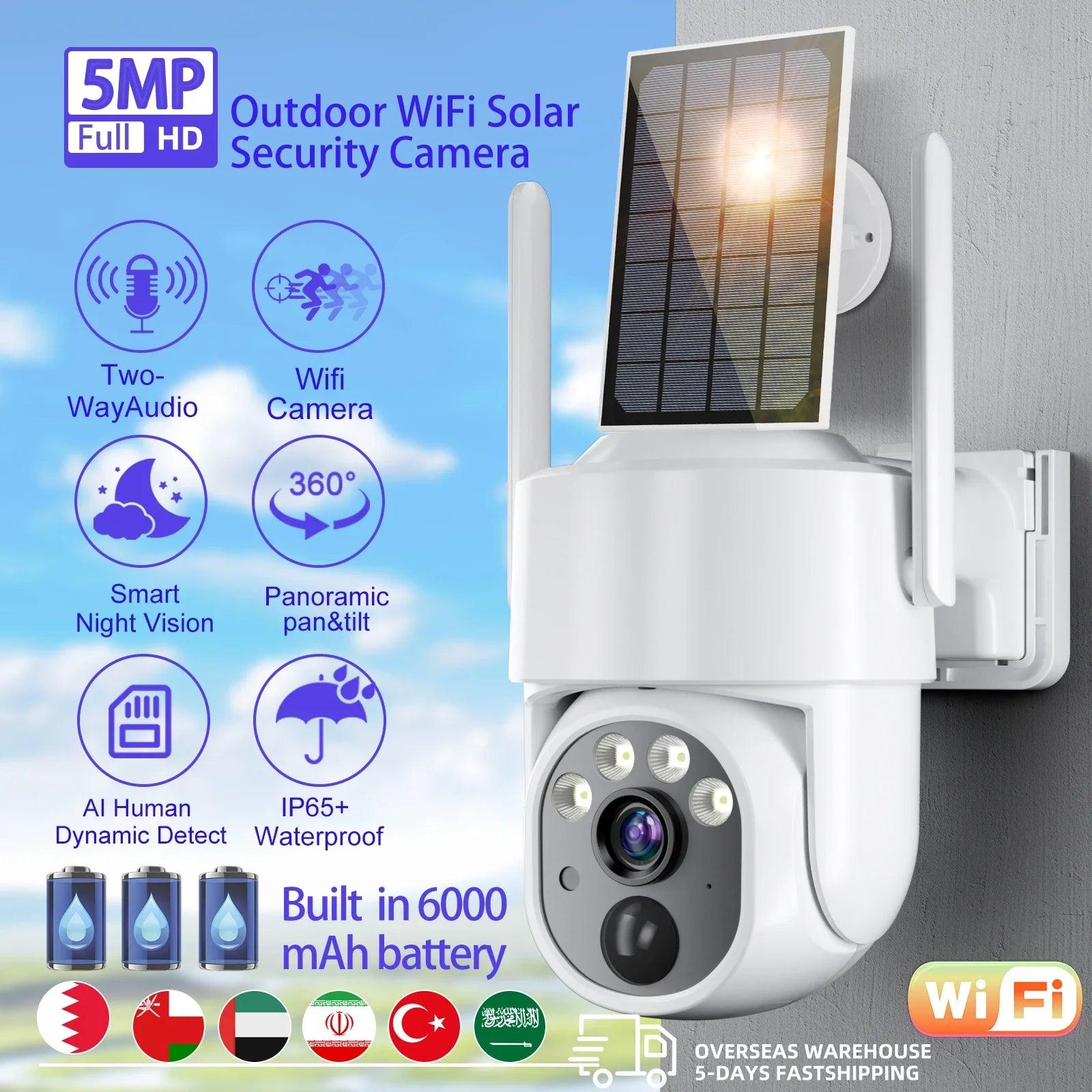 Outdoor Solar Surveillance Camera: Weatherproof WiFi, Crystal Clear Night Vision  ourlum.com   