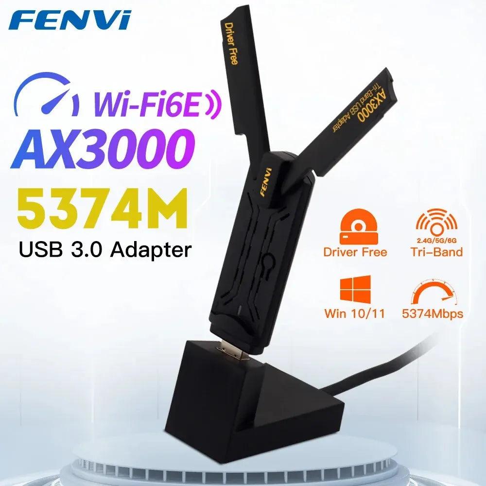 Ultimate WiFi Connectivity Solution: High-Speed Tri-Band USB WiFi Adapter with Lightning-Fast Data Transfer Speeds  ourlum.com   