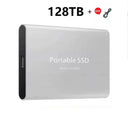  High-speed Portable External Hard Drive: Efficient Data Transfer Work & Study  ourlum.com Silver 128TB  