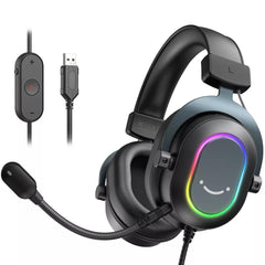 Fifine RGB Gaming Headset: Immersive Sound & Stylish Lighting