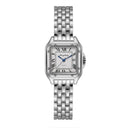 Square Roman Quartz Watch: Stainless Steel Timepiece Gift