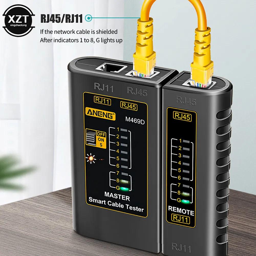 Network Cable Tester with RJ45 and RJ11 Ports  ourlum.com Default Title  