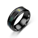 Smart Stainless Steel Multifunctional Ring For Couples Mood Changes Color