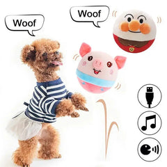 Interactive Dog Toy Ball: Bouncing Jump Plush Doll - Fun Exercise & Entertainment