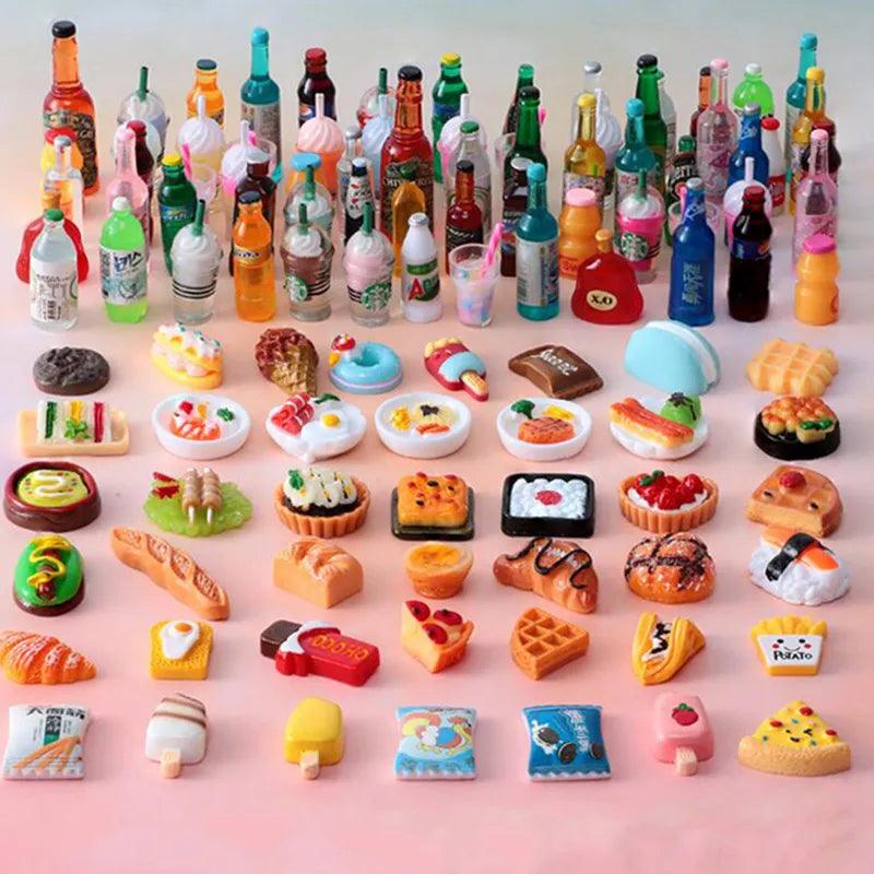 Mini Food and Drinks Dollhouse Accessories: Realistic Charm for 1:12 Scale Miniatures  ourlum.com   