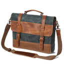 Ruil Retro Crazy Horse Leather Men's Laptop Briefcase Bag