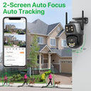 Outdoor AI Auto Tracking Surveillance Camera: Enhanced Connectivity & Smart Functions  ourlum.com   