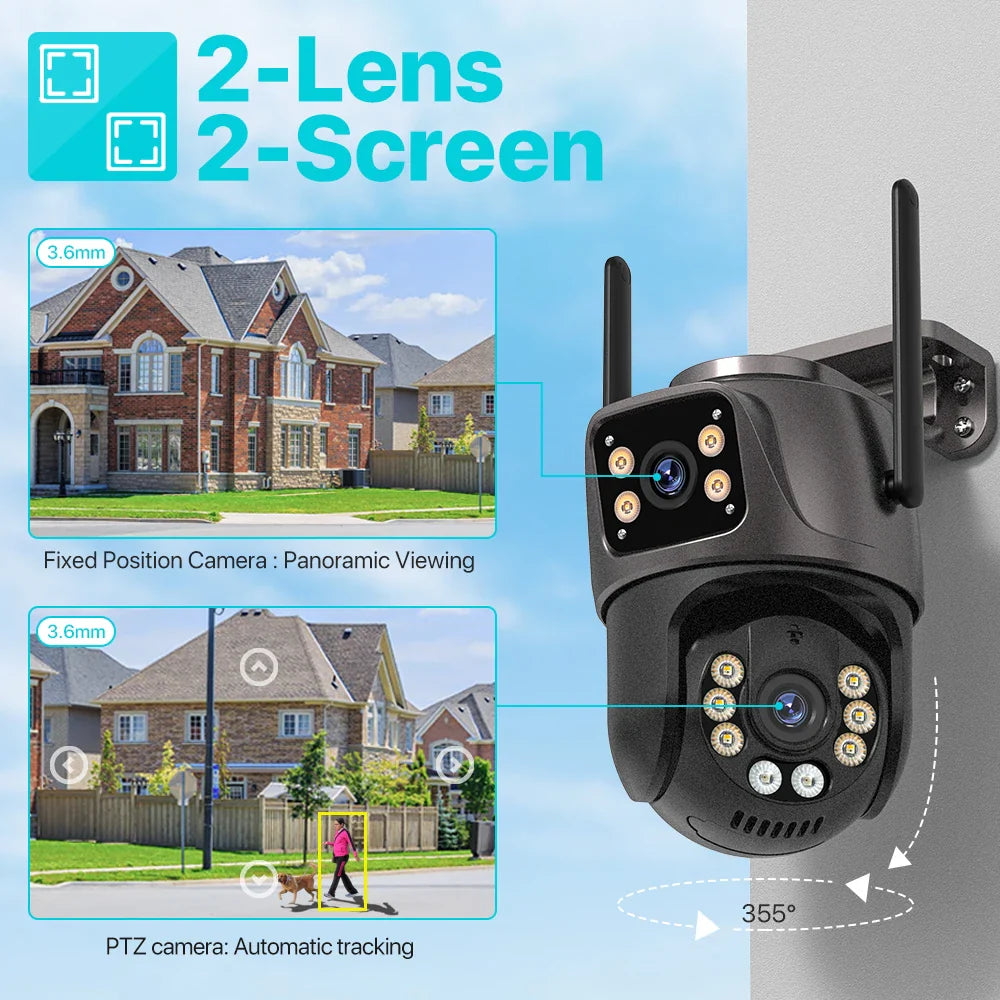 4K AI Outdoor PTZ Camera: Enhanced Surveillance & Auto Tracking  ourlum.com   