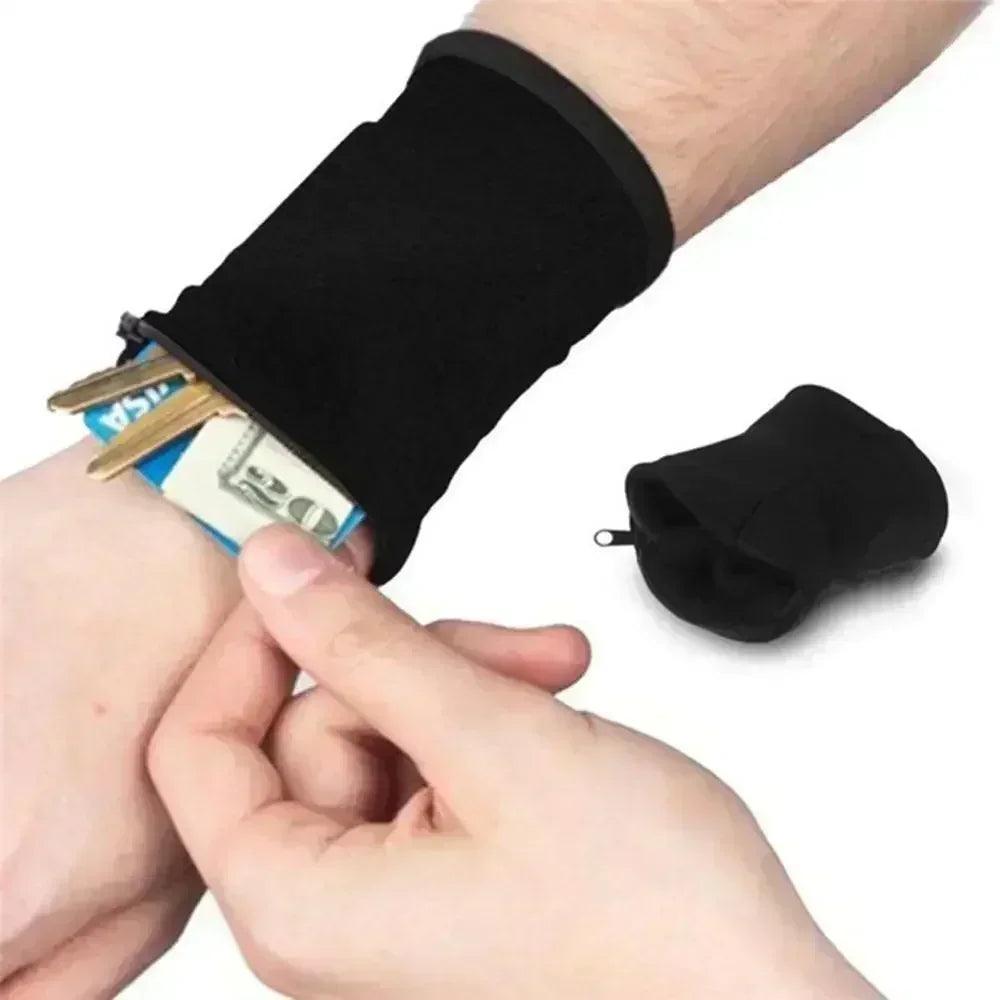 Running Wrist Wallet: Sweat-Absorbent Unisex Coin Purse Bag  ourlum.com   