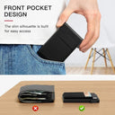 RFID Secure Metal Wallet Luxury Holder for Men Anti Theft