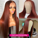 Reddish Brown HD Lace Front Wig for Women 13x6 Straight