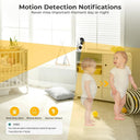 4MP WiFi Baby Monitor with AI Motion Tracking and Night Vision