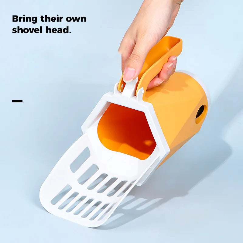 Cat Litter Scoop: Easy One-Handed Sanitary Pet Waste Cleaner  ourlum.com   