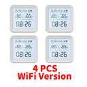 Zigbee SmartHome Sensor: Voice-Controlled Temperature & Humidity Monitor  ourlum.com WiFi Ver 4PCS  