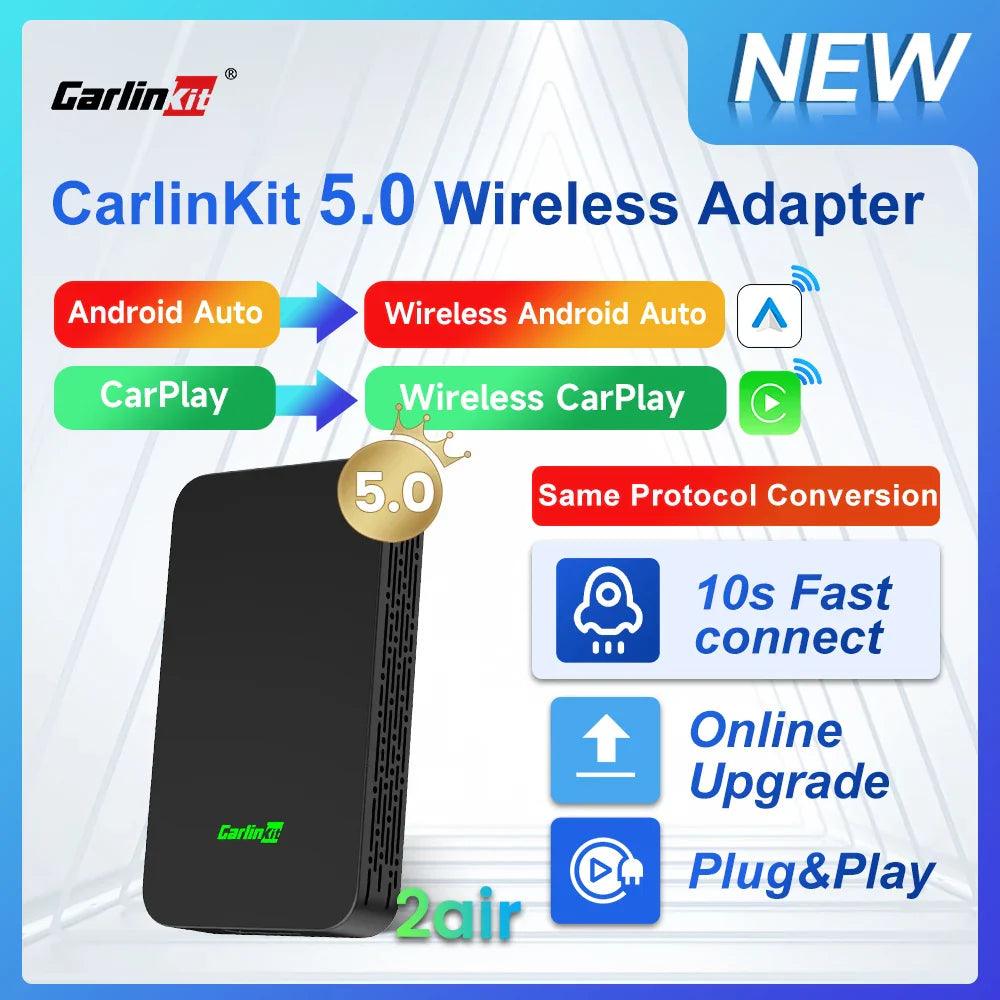 2air CarlinKit Wireless CarPlay & Android Auto Box: Seamless Wireless Connection & Fast Data Transmission  ourlum.com   