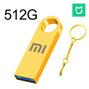  Waterproof USB Flash Drive: High-Speed Portable Storage  ourlum.com Gold 512GB  