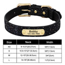 Personalized Sequin Dog Collar: Glamorous Adjustable Pet Necklace for Small to Medium Pets  ourlum.com 330K Black XS 