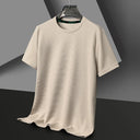 Summer O Neck Short Sleeve T-Shirts For Men Casual Waffle