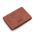 Slim Zipper Wallet: Stylish PU Leather Card Holder Pocket