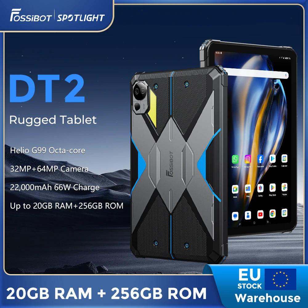 Fossibot DT2 Rugged 10.4" 4G Tablet with 256GB Storage and Long-lasting Battery for Outdoor Adventures