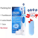 Rotating Whitening Electric Toothbrush: Deep Clean Rechargeable