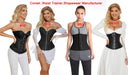 Plus Size Strap Bodysuit Corset - Seamless Shapewear with 5 Plastic Bones