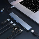 8-In-2 USB Hub 3.0 USB C Hub Dock Station For Macbook Pro