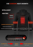 21 Areas Heated Jacket Mens Waterproof Heating Coat Tactical