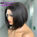 13x2 Highlight Straight Lace Front Bob Wig 10 Inch Remy Hair