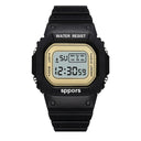 Colorful LED Sports Watch for Boys, Girls, Students, Men, and Women  ourlum.com Black-gold  