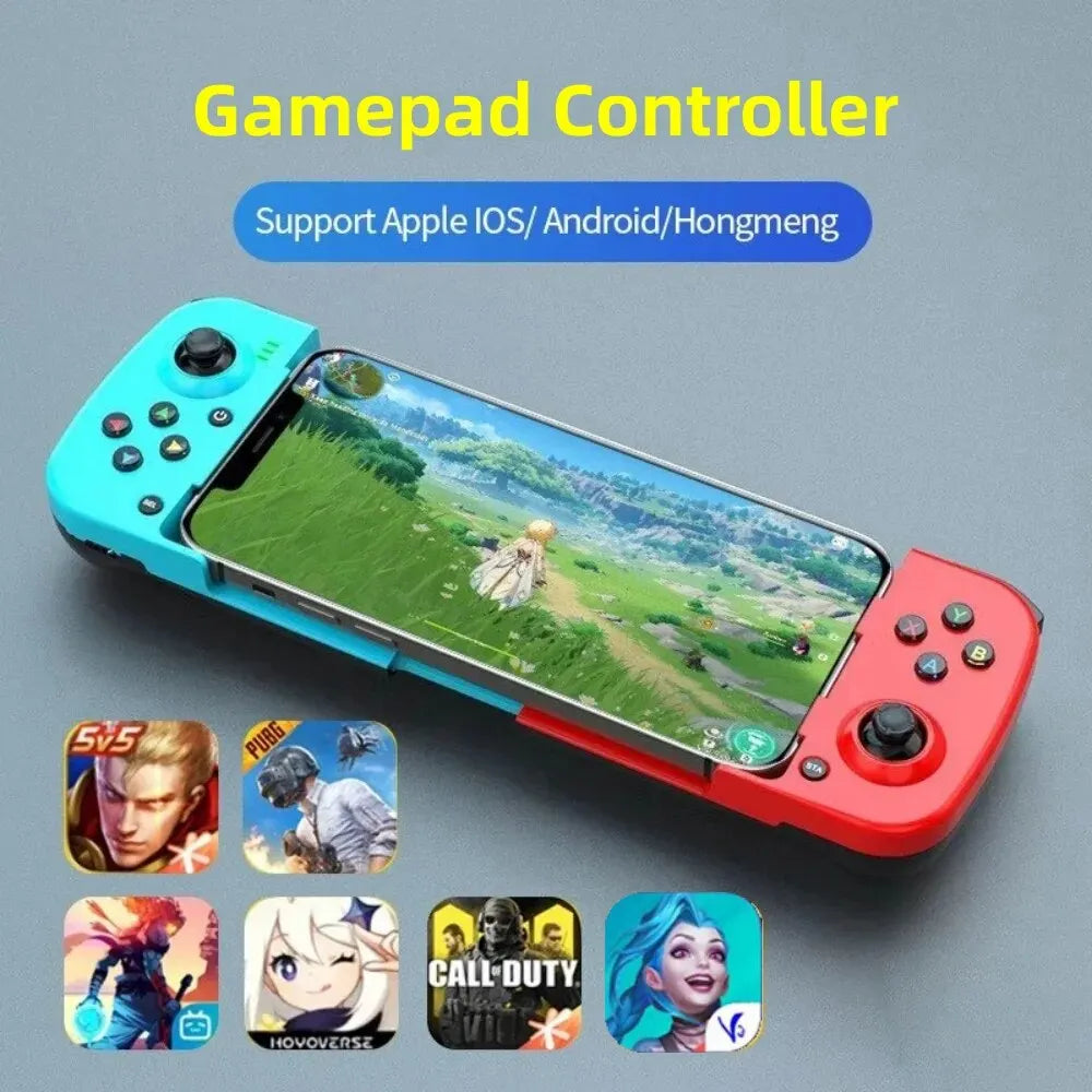 Telescopic Wireless Gamepad Controller for iOS, Android, PUBG, Switch, PS4 - BT 5.0 Joystick for Mobile Gaming