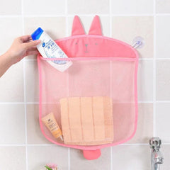 Children's Cartoon Bath Toy Organizer: Fun Beach Storage Solution for Kids