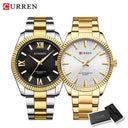 CURREN Men's Elegant Stainless Steel Business Watch Luxury Timepiece