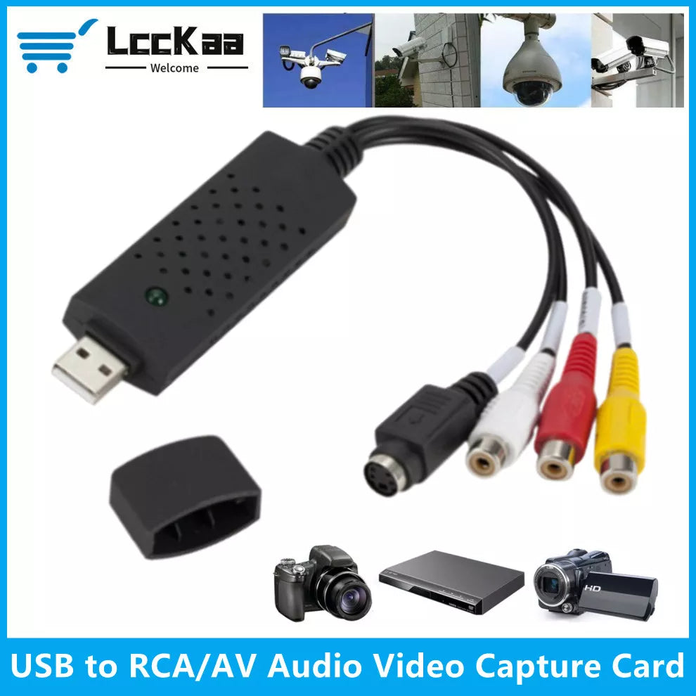 USB Audio Video Capture Card: VHS to DVD Conversion Adapter  ourlum.com   
