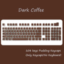 Enhanced Gaming Pudding Keycaps Dual-Color Backlit Set