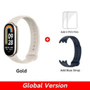 Mi Band 8 Blood Oxygen Tracker: Advanced Health Monitoring & Fitness Trends  ourlum.com Gold N Blue Strap CHINA 