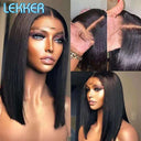 Ombre Brown Bone Straight Bob Lace Front Wig Glueless 99J Red