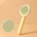 Pet Grooming Tool: Self-Cleaning Hair Remover Comb Easy Use