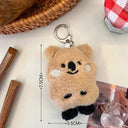 Capybara Plush Toy Keychain Bag Charm Stylish Animal Accessory