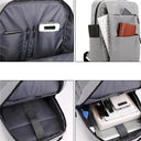 2024 Men's Waterproof Business Laptop Backpack with USB Charging