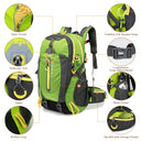 40L Water Resistant Travel Backpack For Camping Hiking