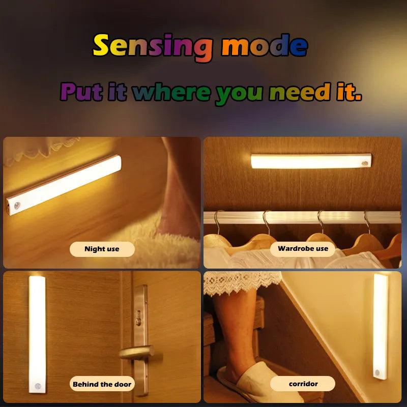 Motion Sensor LED Cabinet Light: Wireless Dimmable Night Lamp  ourlum.com   