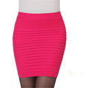 High Waist Elastic Pleated Skirt for Office Ladies Chic Summer