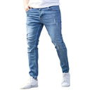 Men's Jeans Stretch Slim Fit Trousers Casual Denim Pants