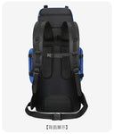 90L Waterproof Hiking Camping Backpack Rucksack Large Capacity