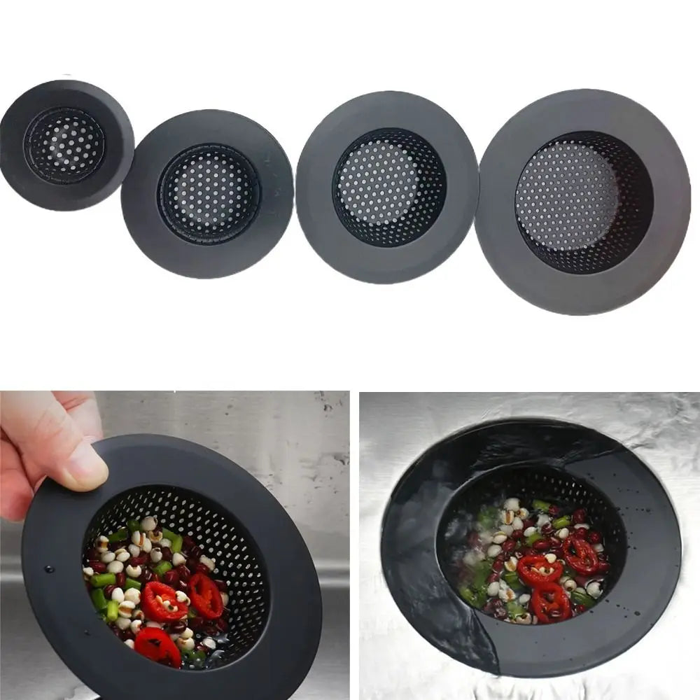 Anti Clog Sink Strainer with Handle - Stainless Steel Drain Filter  ourlum.com   