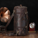 Luufan Unique Design Leather Backpack For Men Vintage