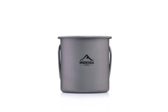 Foldable Titanium Camping Mug - Lightweight Outdoor Cooking Cup for Hiking, Picnics & Travel